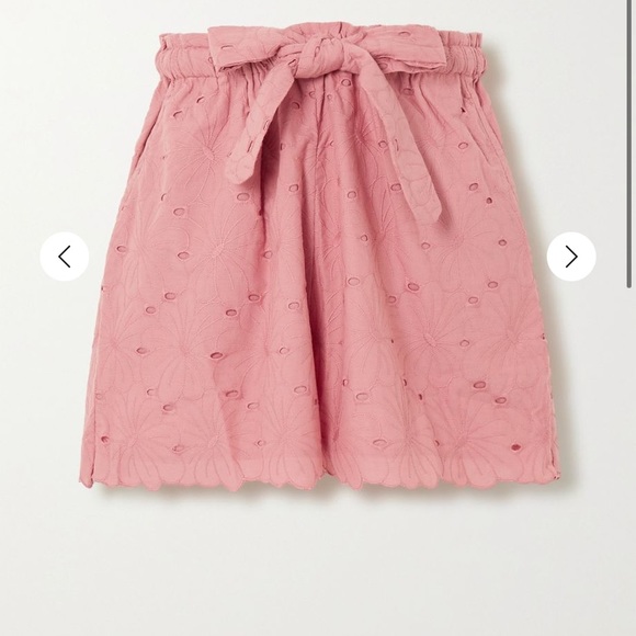 Innika Choo Scalloped High Waisted Eyelet Shorts - Picture 7 of 10